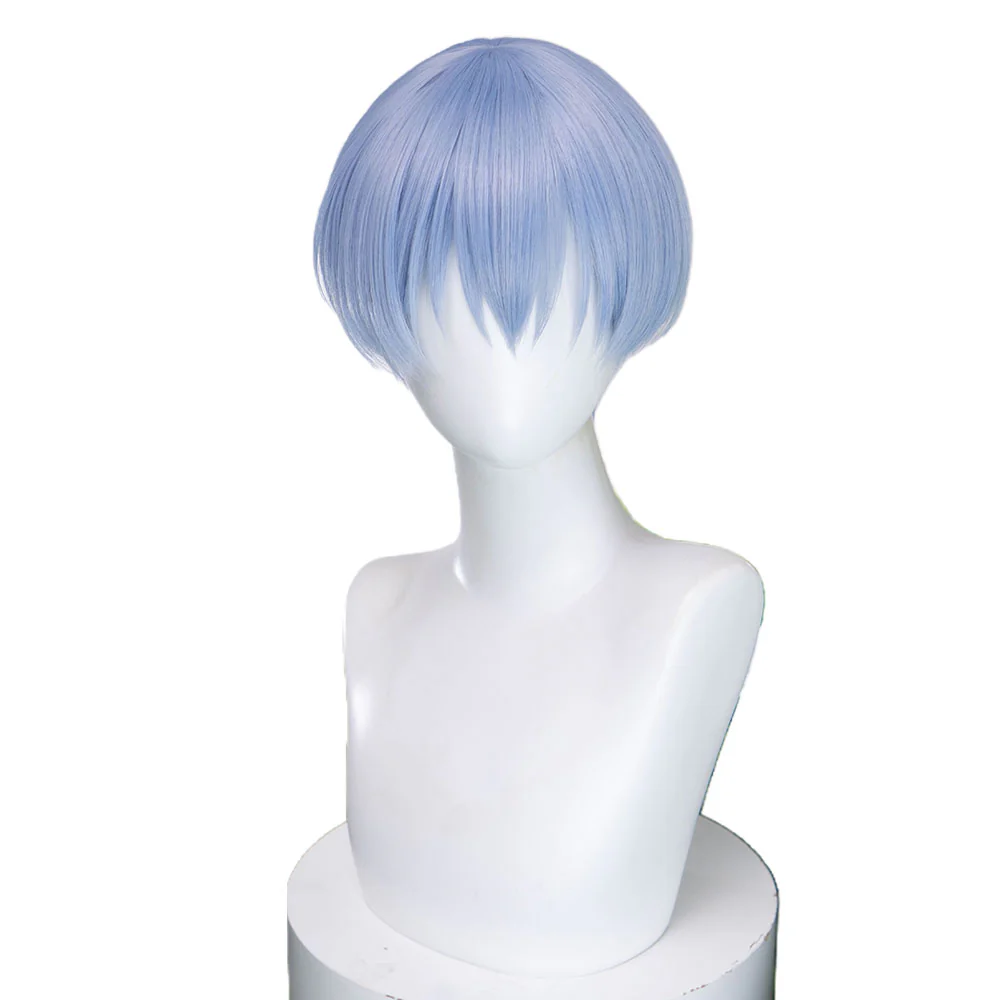 【US LOCAL SHIPPING 】DokiDok Manga Anime Cosplay Wig Short Straight Blue Hair - Image 6