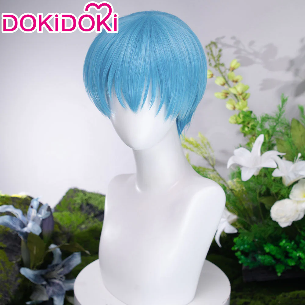 【US LOCAL SHIPPING 】DokiDok Manga Anime Cosplay Wig Short Straight Blue Hair - Image 8