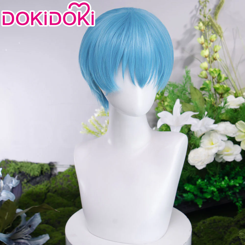 【US LOCAL SHIPPING 】DokiDok Manga Anime Cosplay Wig Short Straight Blue Hair - Image 9