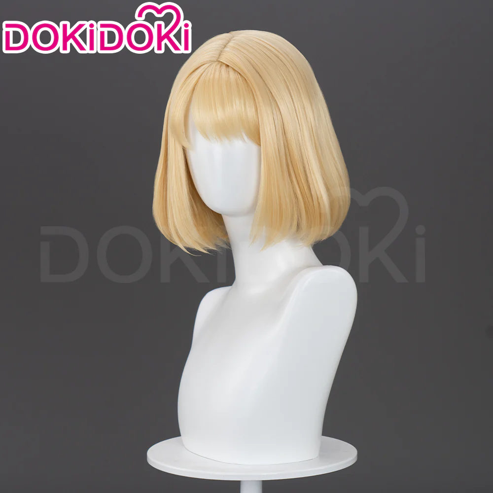 【US LOCAL SHIPPING 】DokiDoki Anime Cosplay Wig Short Straight Yellow Hair - Image 3