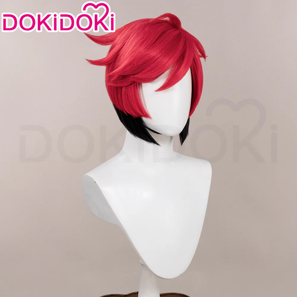 【US/EU LOCAL SHIPPING 】DokiDoki Anime Cosplay Cosplay Wig / Ears Short Red Black Hair - Image 3