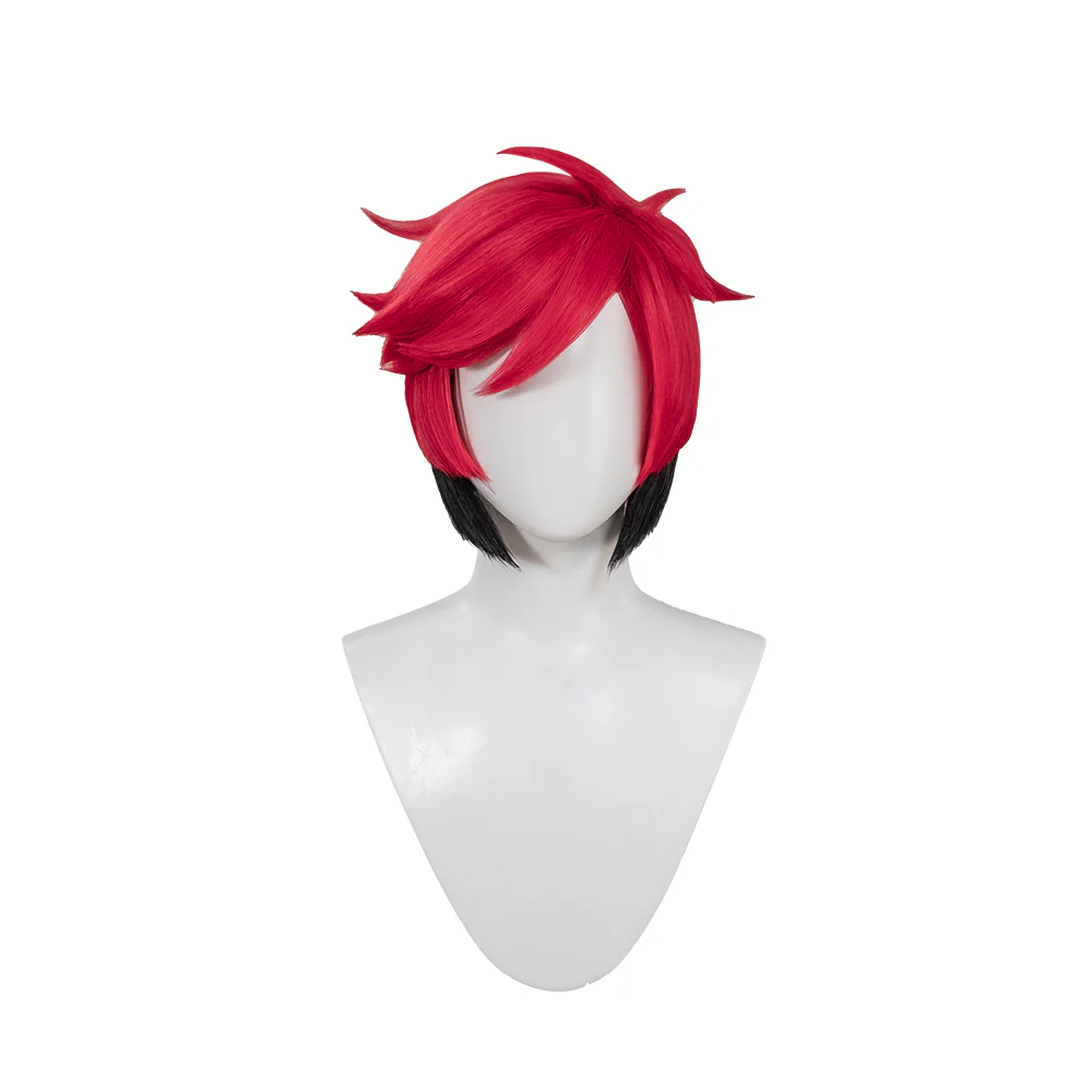 【US/EU LOCAL SHIPPING 】DokiDoki Anime Cosplay Cosplay Wig / Ears Short Red Black Hair - Image 5