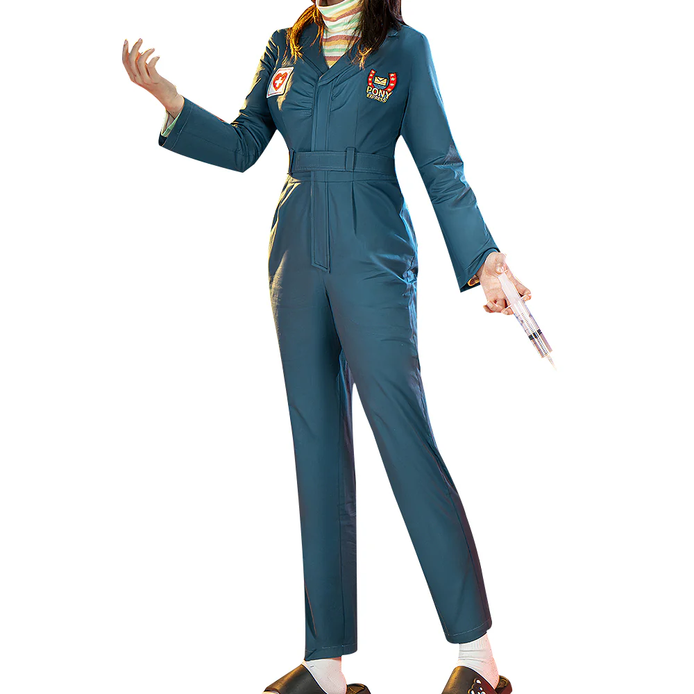 【US LOCAL SHIPPING 】DokiDoki-R Game Mouthwashing Cosplay Anya Costume - Image 5