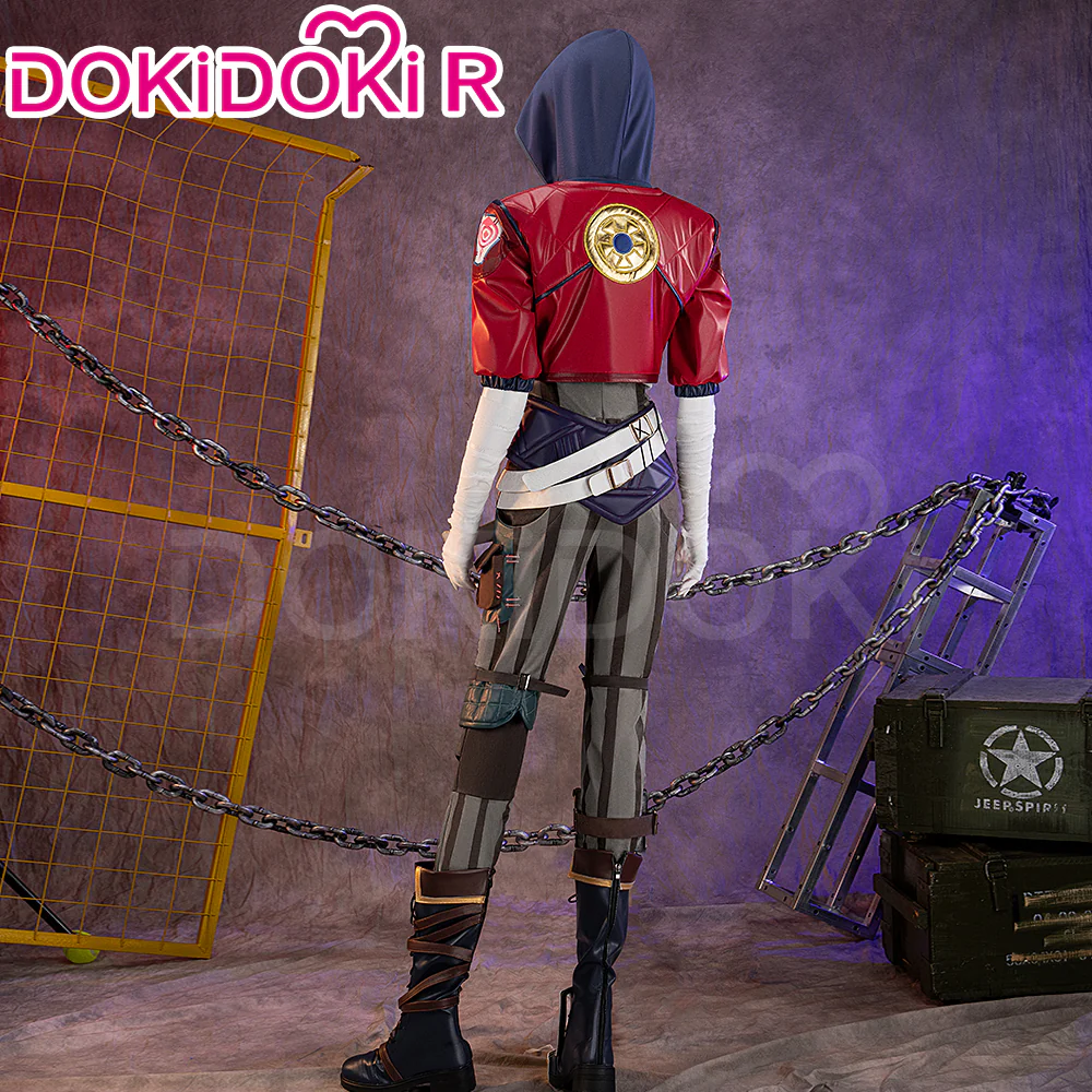 【US LOCAL SHIPPING 】【Size S-3XL】DokiDoki-R Game Cosplay Red Jacket Costume - Image 3