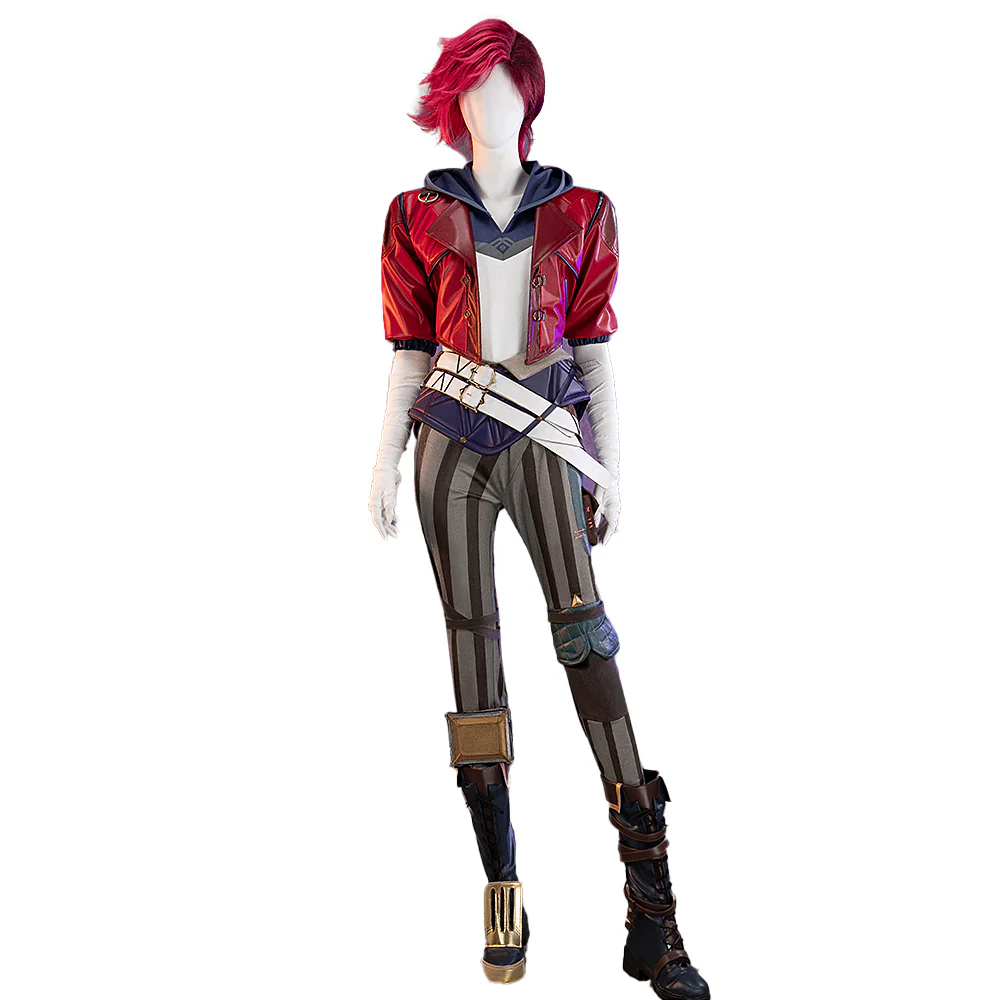 【US LOCAL SHIPPING 】【Size S-3XL】DokiDoki-R Game Cosplay Red Jacket Costume - Image 6