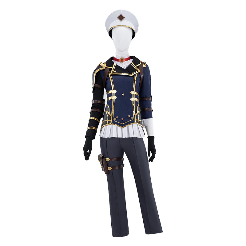【US LOCAL SHIPPING 】【Size XS-3XL】DokiDoki-N Game Cosplay Cosplay Costume Bule White - Image 7
