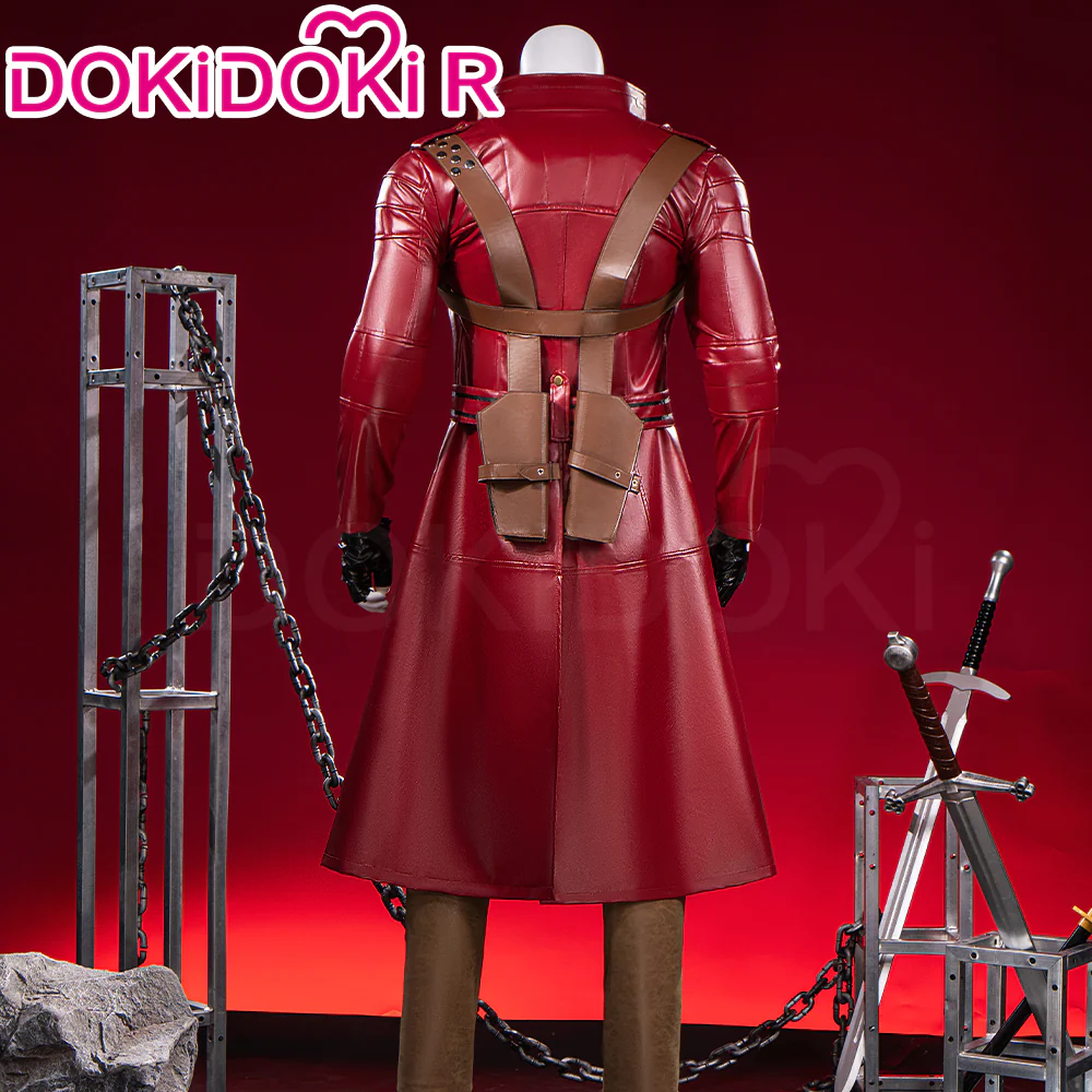 【Size XS-3XL】DokiDoki-R Game Anime Cosplay Costume Red - Image 3